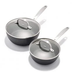 Good Grips Pro Nonstick 4-Piece Hard-Anodized Aluminum Saucepan Set by OXO