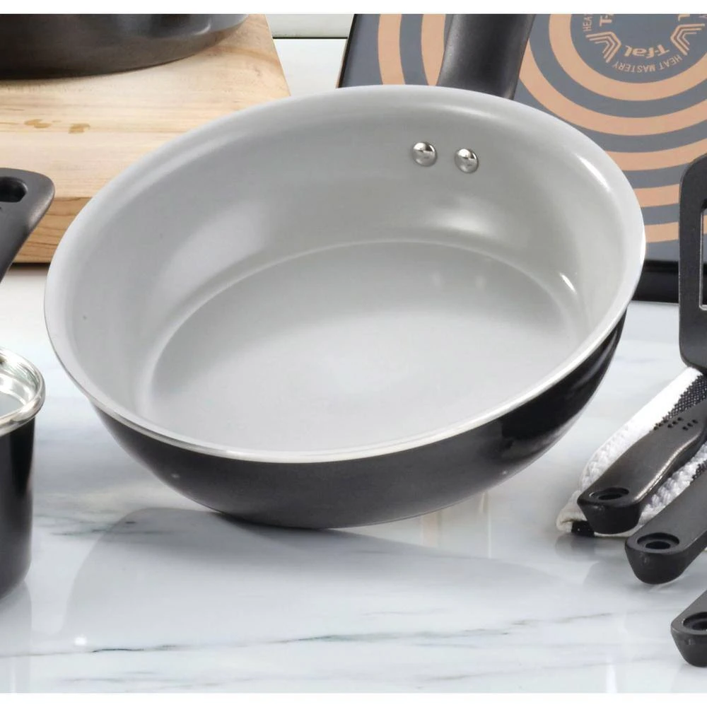 Initiatives 14-Piece Aluminum Ceramic Nonstick Cookware Set in Black by T-fal - Image 7