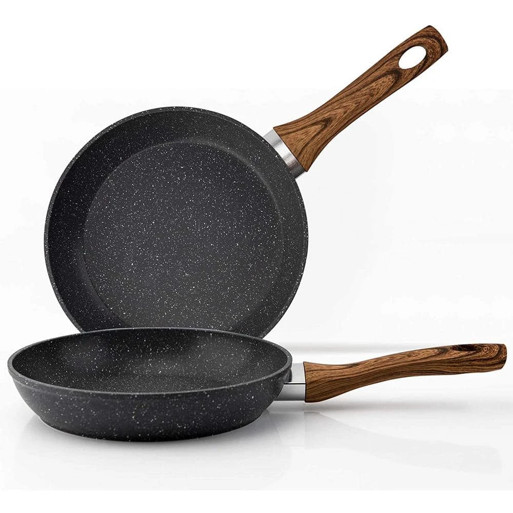 3-Piece Aluminum Non-Stick Induction Frying Pan Set by Unbranded - Image 4