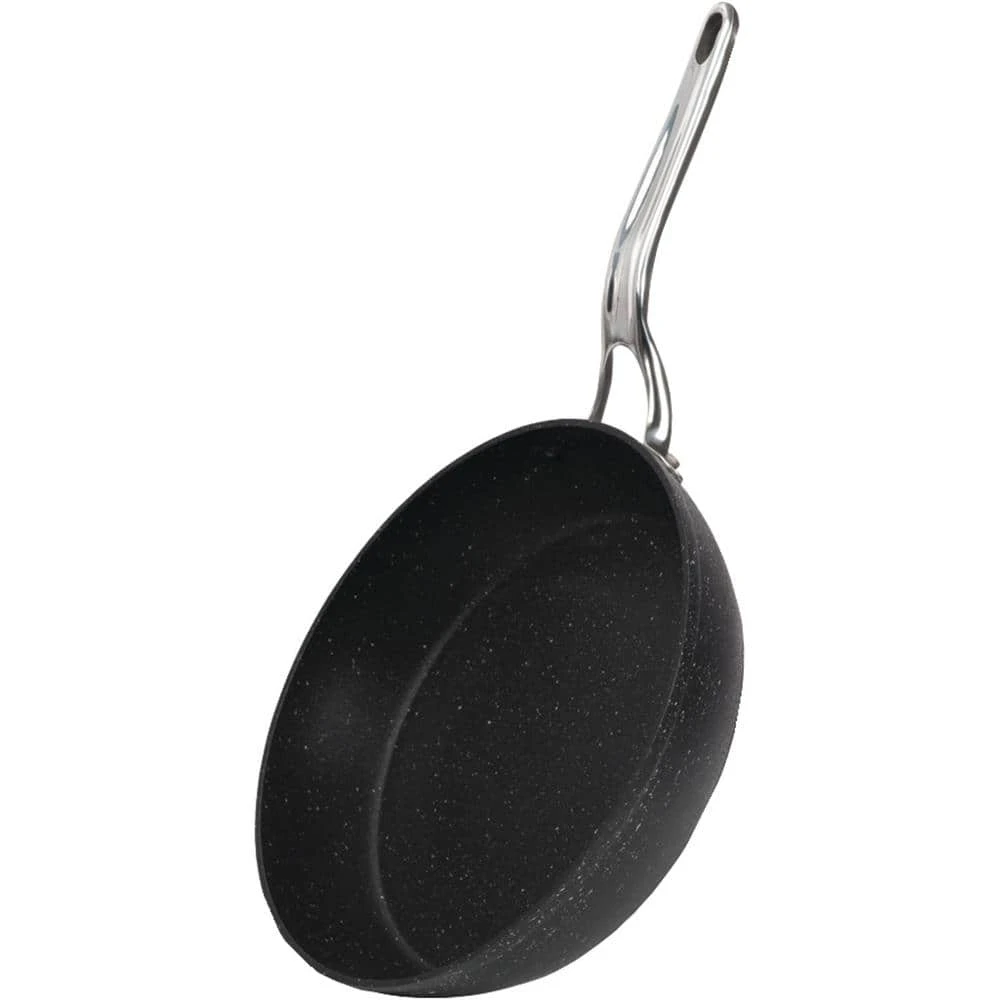 The Rock 12 in. Aluminum Nonstick Frying Pan in Black Speckle by Starfrit