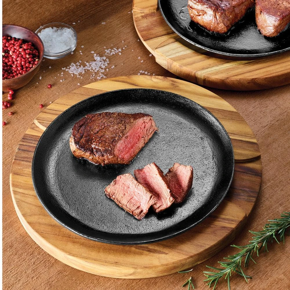 Churrasco 9 in. Cast Iron Sizzle and Serve Pan in Black 4-Pack by Tramontina - Image 5