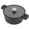 Noir 7 qt. Black Cast Aluminum Ceramic Nonstick Dutch Oven by Zavor
