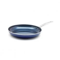 12 in. Aluminum Ceramic Nonstick Frying Pan in Blue by Blue Diamond
