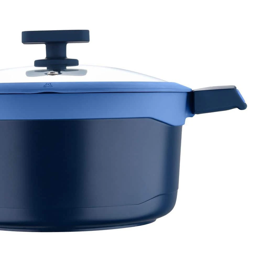 Gastro Diamond Cast Aluminum 4.8 qt. Dutch Oven with Tempered Glass Lid by MasterPRO - Image 3