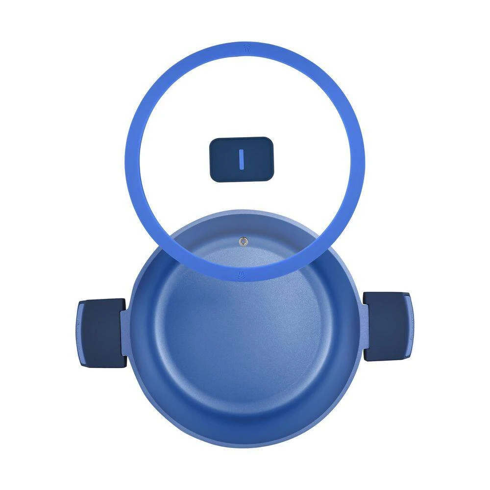 Gastro Diamond Cast Aluminum 4.8 qt. Dutch Oven with Tempered Glass Lid by MasterPRO - Image 2