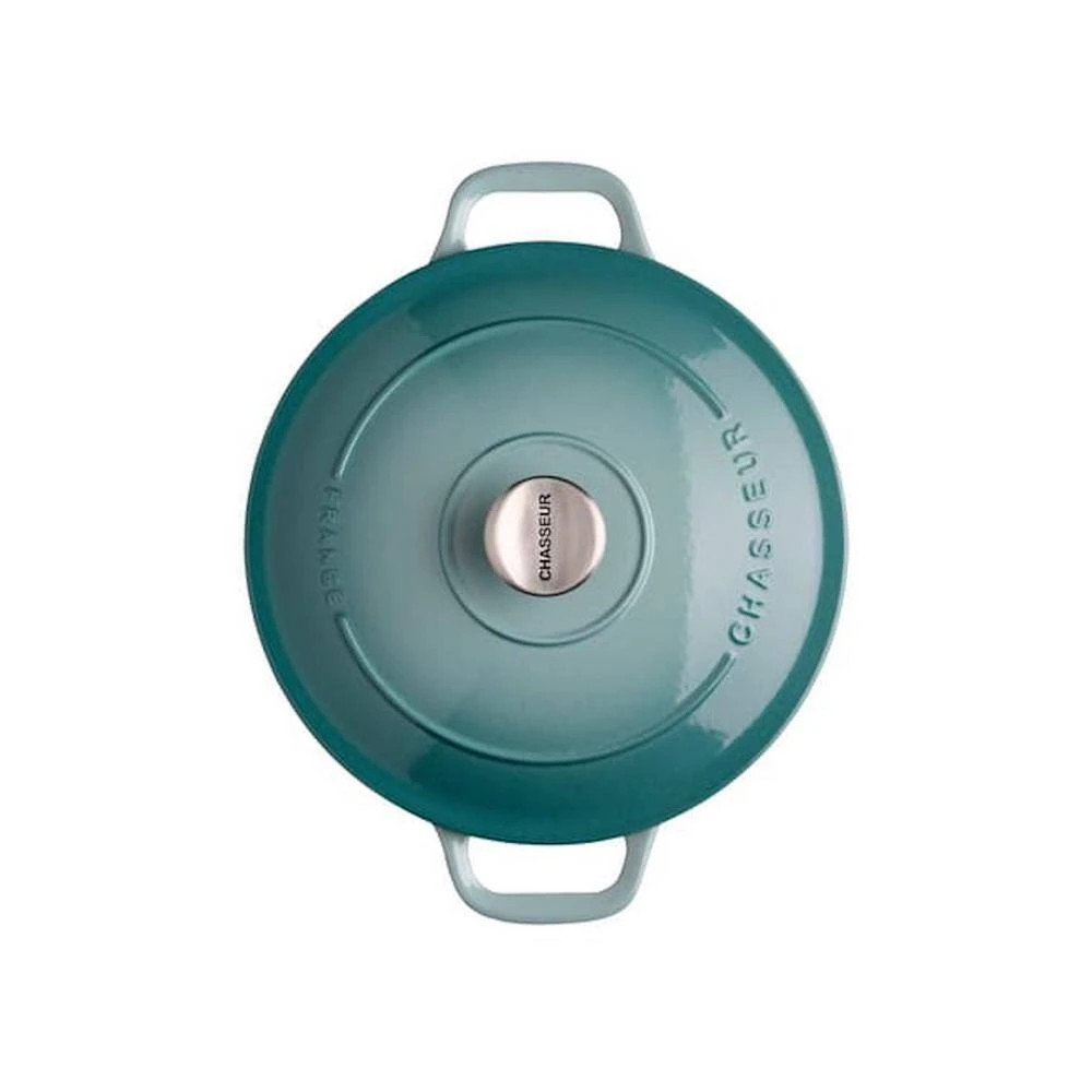 Chasseur 6.25 qt. Blue French Enameled Cast Iron Round Dutch Oven by French Home - Image 2