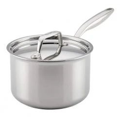Thermal Pro Clad 3-qt. Stainless Steel Saucepan in Silver with lid by Breville