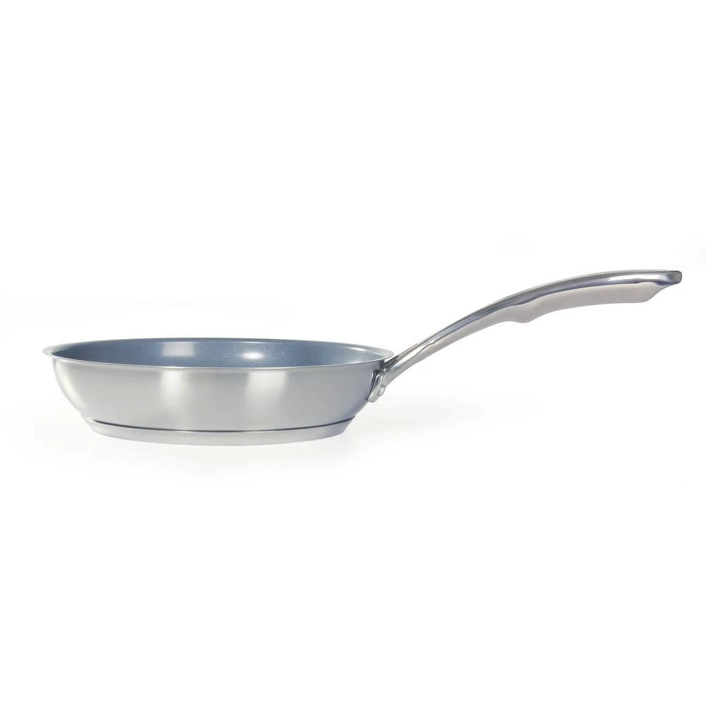 Induction 21 Steel 10 in. Stainless Steel Ceramic Nonstick Frying Pan in Brushed Stainless Steel by Chantal - Image 6