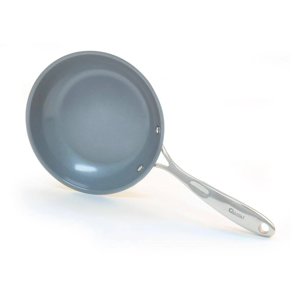 Induction 21 Steel 10 in. Stainless Steel Ceramic Nonstick Frying Pan in Brushed Stainless Steel by Chantal - Image 8