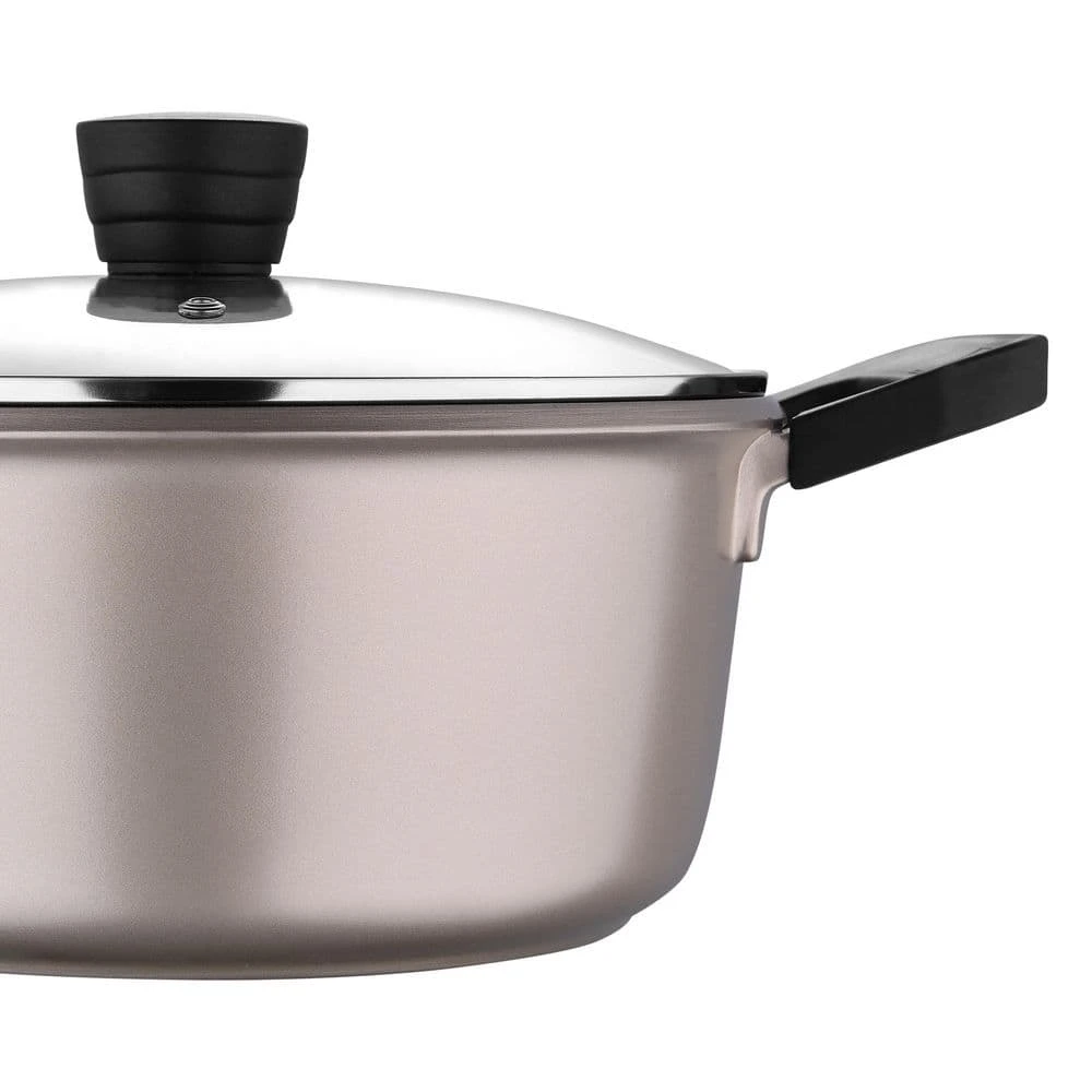 4.5 qt. Cast Aluminum Dutch Oven in Champagne with Lid by BERGNER - Image 4