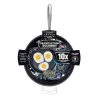 14 in. Aluminum Ultra-Durable Diamond Infused Family Skillet with Helper Handle by GRANITESTONE