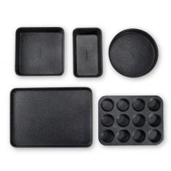 Professional 5-Piece Titanium and Diamond Infused Non-Stick Bakeware Set by GRANITESTONE