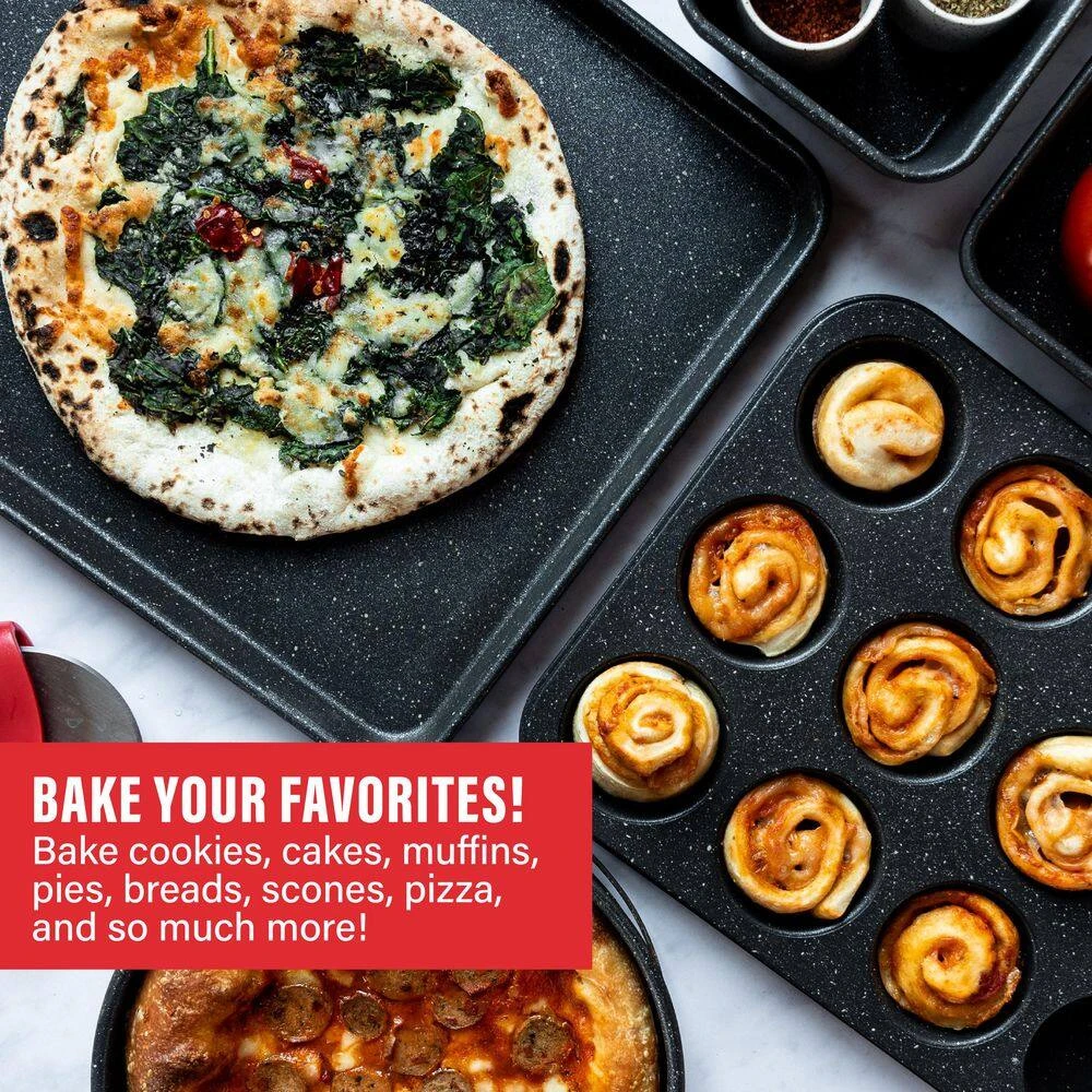 Professional 5-Piece Titanium and Diamond Infused Non-Stick Bakeware Set by GRANITESTONE - Image 7