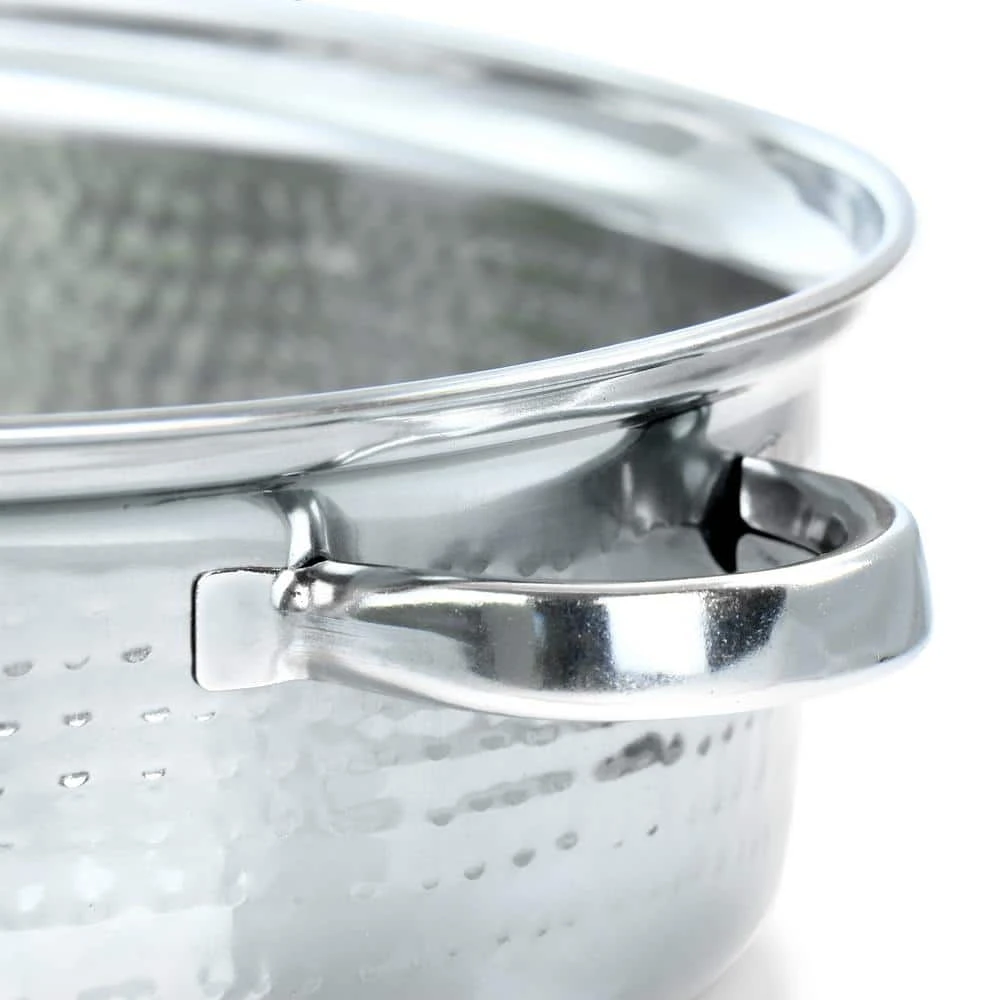 8 qt. Stainless Steel Oval Roasting Pan with Lid and Rack by GIBSON HOME - Image 3