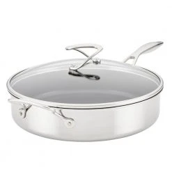 C-Series 5 qt. Stainless Steel Nonstick Saute Pan Silver with Lid by Circulon