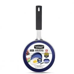 Classic Blue 5.5 in. Aluminum Non-Stick Diamond Infused Mini Fry Pan by GRANITESTONE