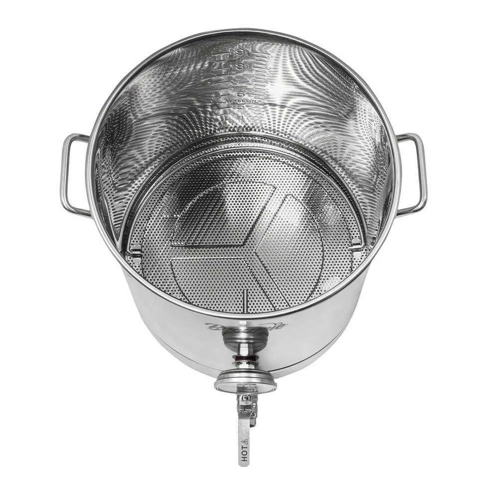 16 Gal/ 64 QT Stainless Steel Home Brew Kettle w/Dual Filtration by Concord - Image 2