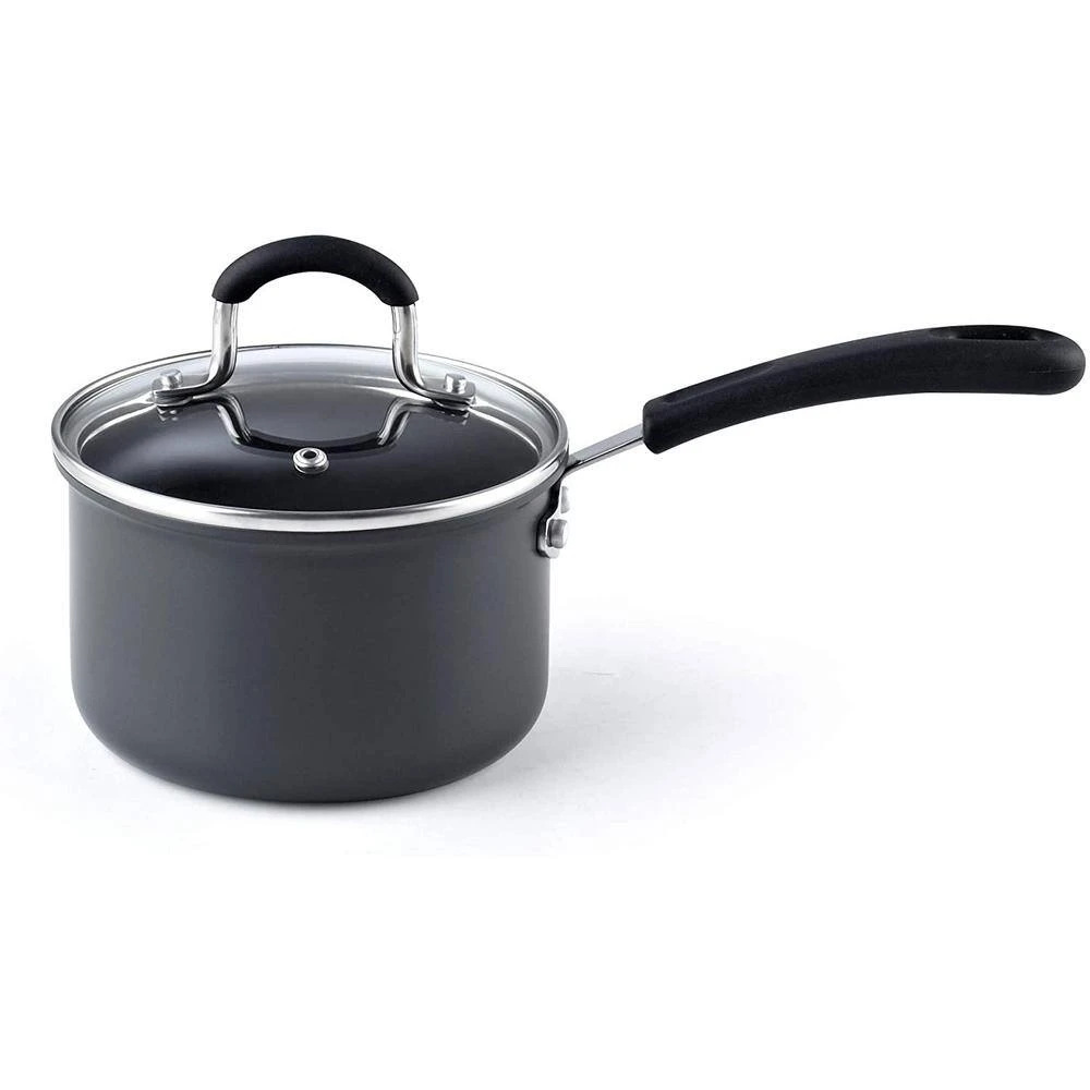 1.5 qt. /14 cm Aluminum Anodized Nonstick Saucepan by Cook N Home - Image 4