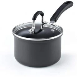 1.5 qt. /14 cm Aluminum Anodized Nonstick Saucepan by Cook N Home