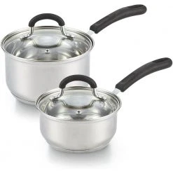 1 qt. and 2 qt. Stainless Steel Saucepan by Cook N Home