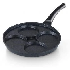 11" 4-Cup Aluminum Nonstick Marble Coating Fry Pancake Omelette Pan by Cook N Home