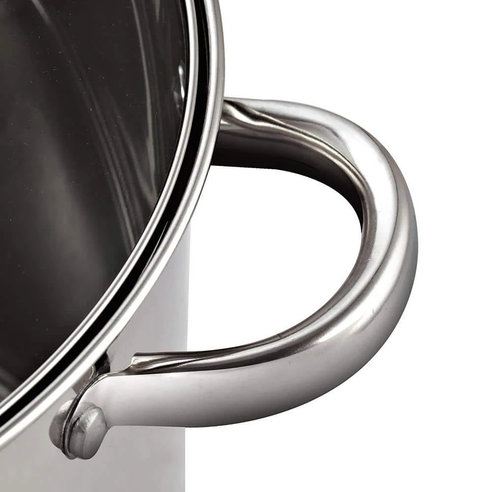 16 qt. Stainless Steel Stock Pot with Glass Lid by Cook N Home - Image 4