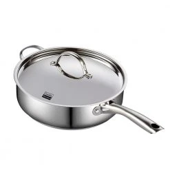 Classic 5 qt. Stainless Steel Saute Pan with Lid by Cooks Standard