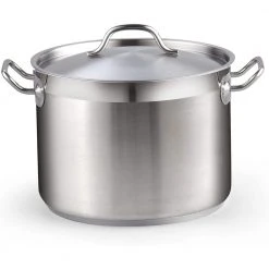 Professional Grade 8 qt. Stainless Steel Stock Pot with Lid by Cooks Standard