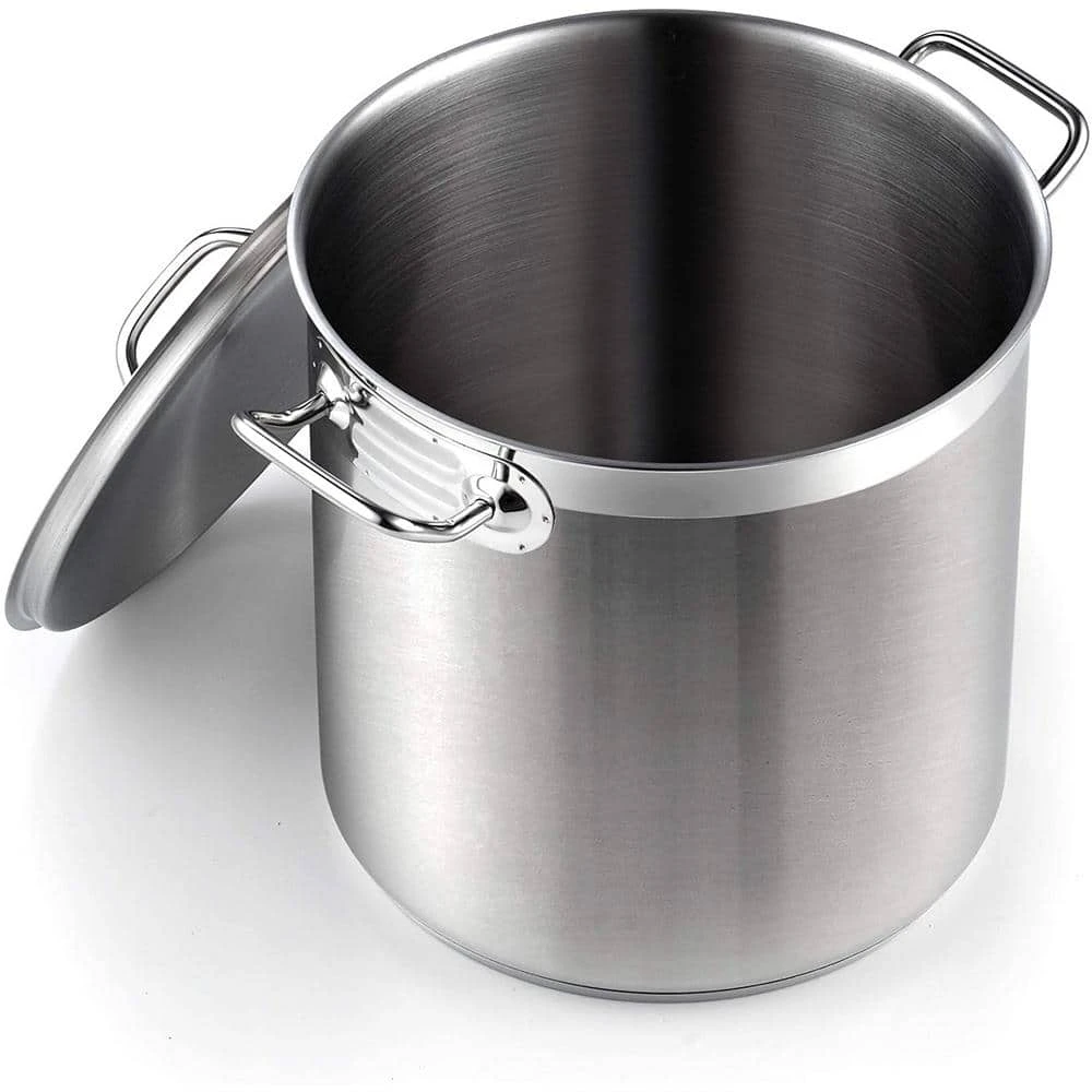 Professional Grade 11 qt. Stainless Steel Stock Pot with Lid by Cooks Standard