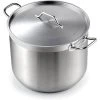 Professional Grade 30 qt. Stainless Steel Stockpot with Lid by Cooks Standard