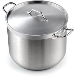 Professional Grade 30 qt. Stainless Steel Stockpot with Lid by Cooks Standard