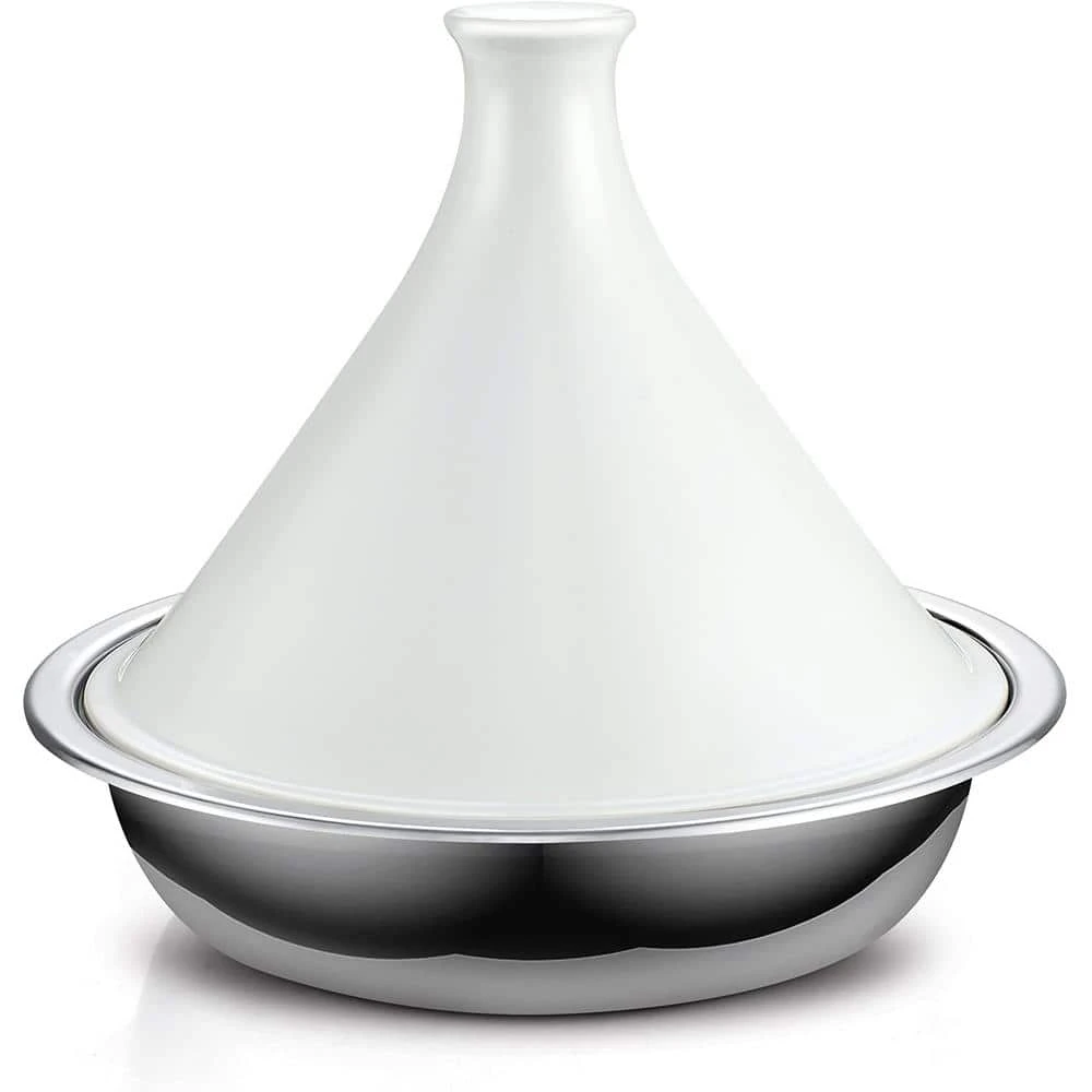 Large 14 in. Multi-Ply Clad Stainless Steel Induction Tagine Wok with Extra Glass Lid, 4.5 Quart by Cooks Standard - Image 2