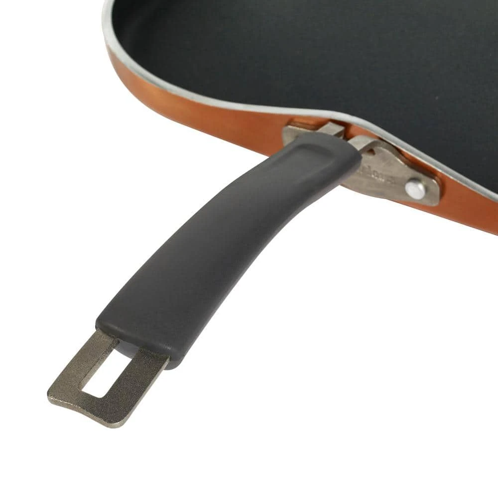 Translucent 12.5 in. Hard-Anodized Aluminum Nonstick Griddle in Copper by Epicurious - Image 4