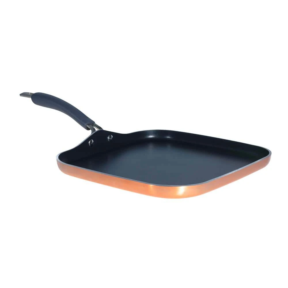 Translucent 12.5 in. Hard-Anodized Aluminum Nonstick Griddle in Copper by Epicurious - Image 3