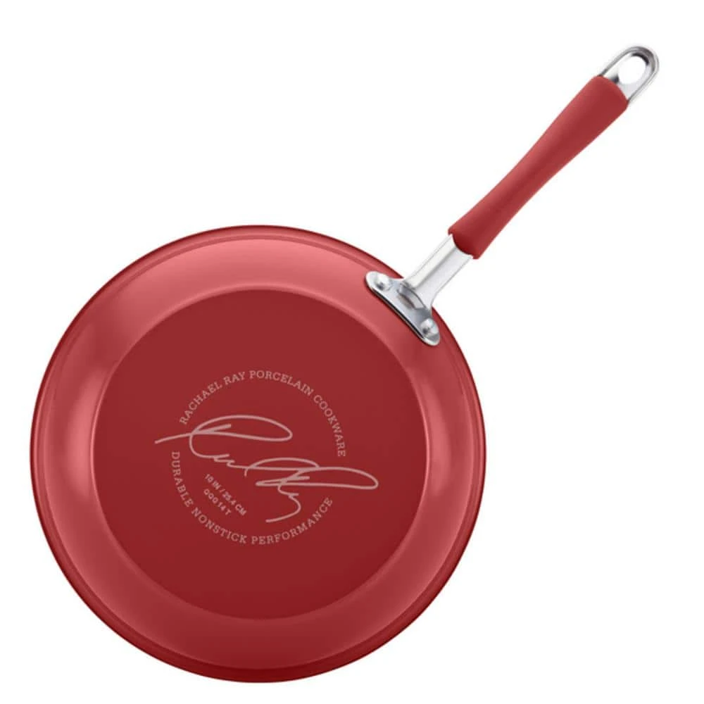 Cucina 18-Piece Aluminum Nonstick Cookware Set in Cranberry by Rachael Ray - Image 3