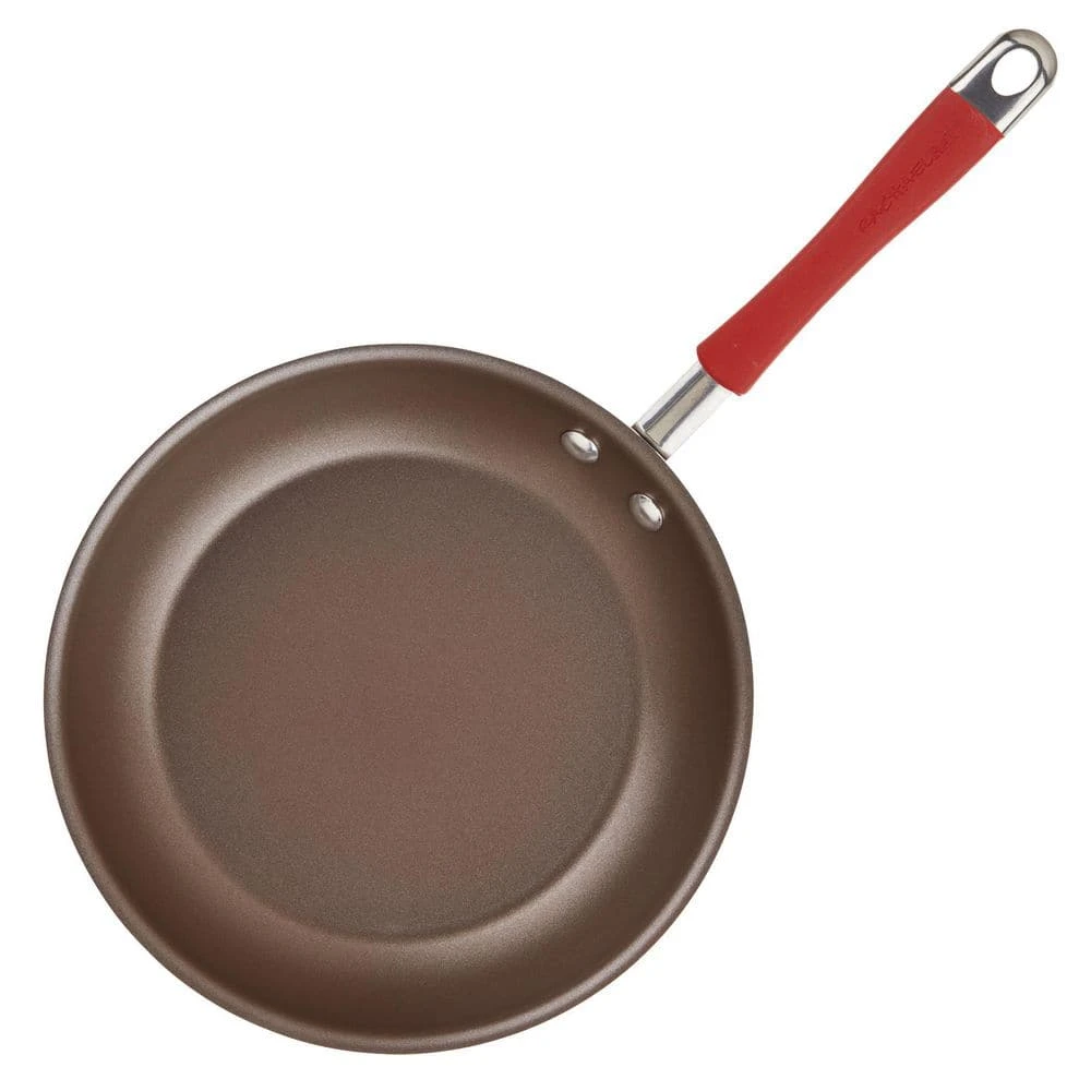 Cucina 10-Piece Aluminum Nonstick Cookware Set in Cranberry by Rachael Ray - Image 6