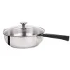 Tulipe 3.5 qt. Stainless Steel Saute Pan with Glass Lid by Cristel