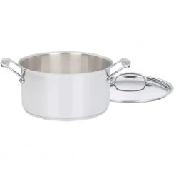 Chef's Classic 6 qt. Stainless Steel Sauce Pot with Lid by Cuisinart
