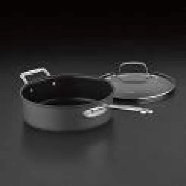 Chef's Classic 3.5 qt. Hard-Anodized Aluminum Nonstick Saute Pan in Black with Glass Lid by Cuisinart - Image 2