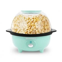 Elite Gour met 3 qt. Plastic countertop Popcorn Popper with non stick heating plate by Elite Gourmet