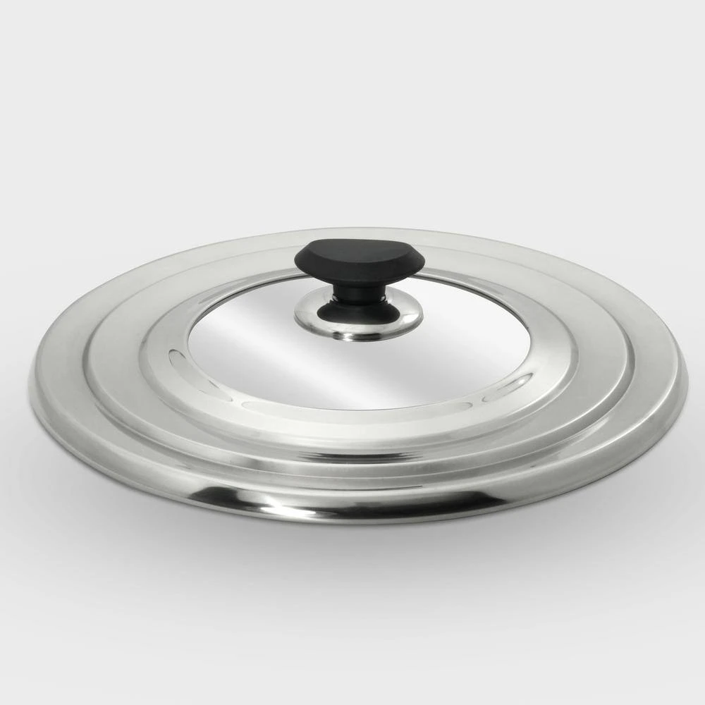 12-1/4 in. Universal 8 in./10 in./12 in. Stainless Versatile Lid by ExcelSteel - Image 3