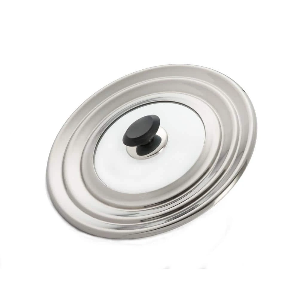 12-1/4 in. Universal 8 in./10 in./12 in. Stainless Versatile Lid by ExcelSteel