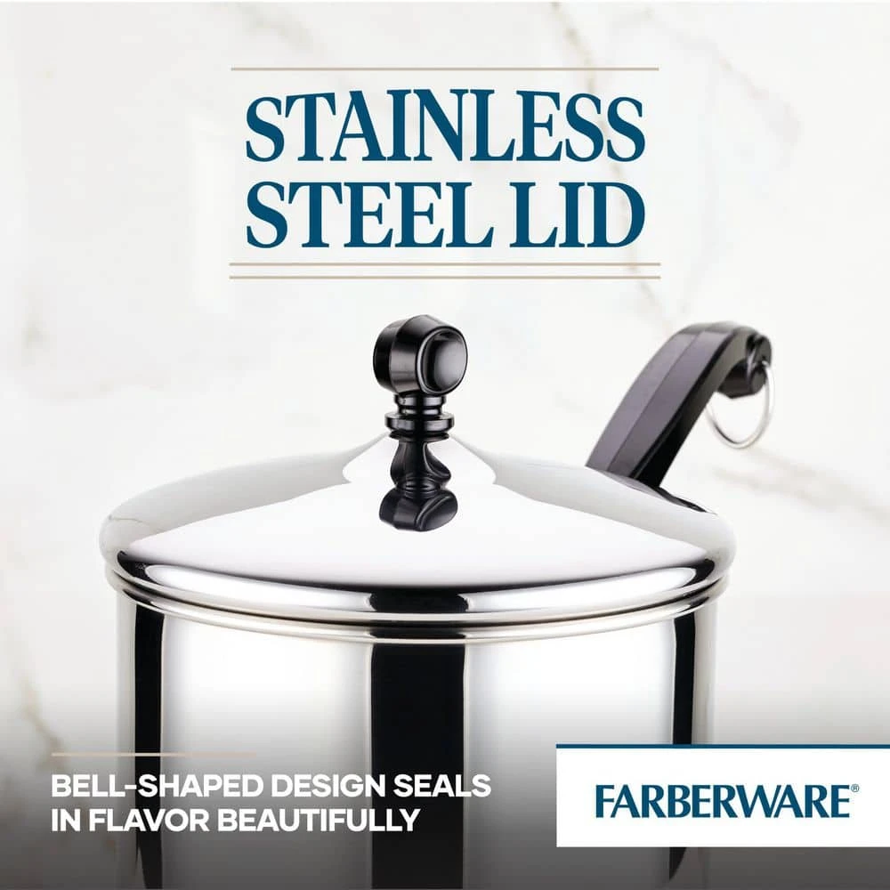 Classic Series 2 qt. Stainless Steel Sauce Pan with Lid by Farberware - Image 3