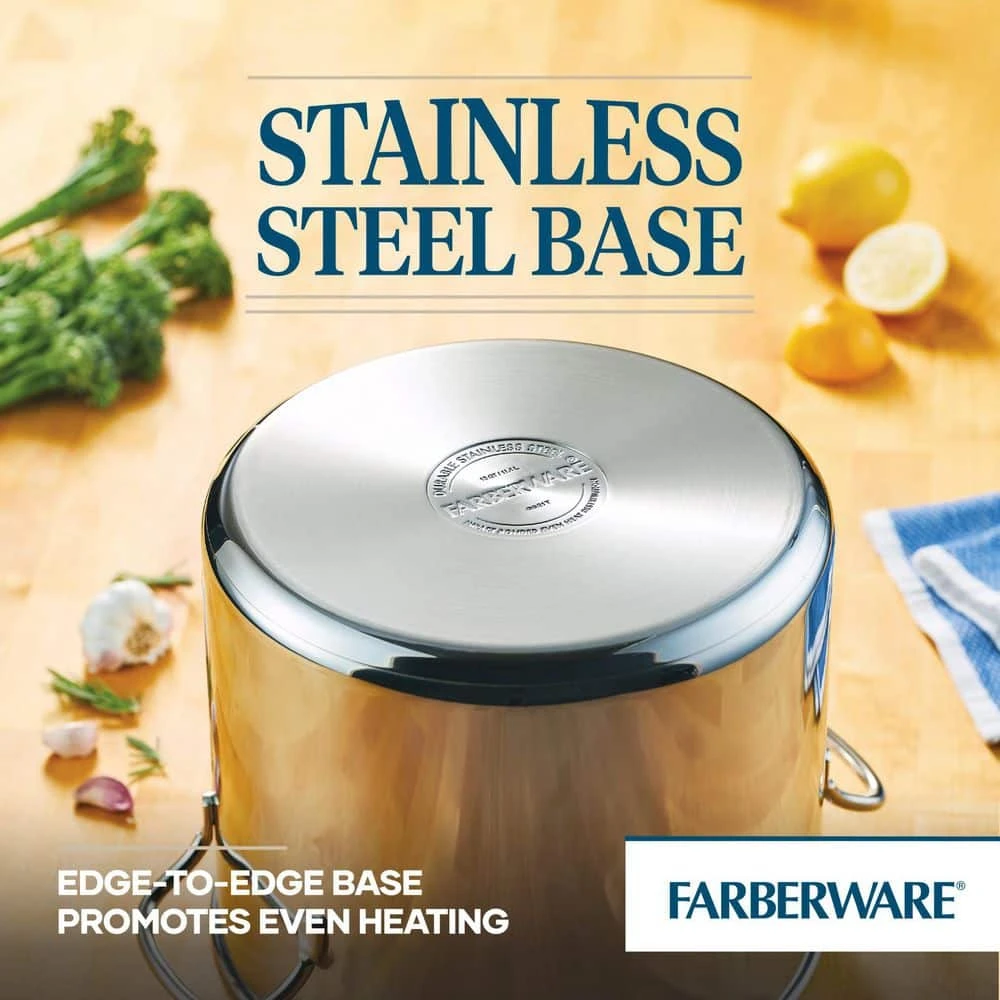 Classic Series 16 qt. Stainless Steel Stock Pot with Lid by Farberware - Image 7