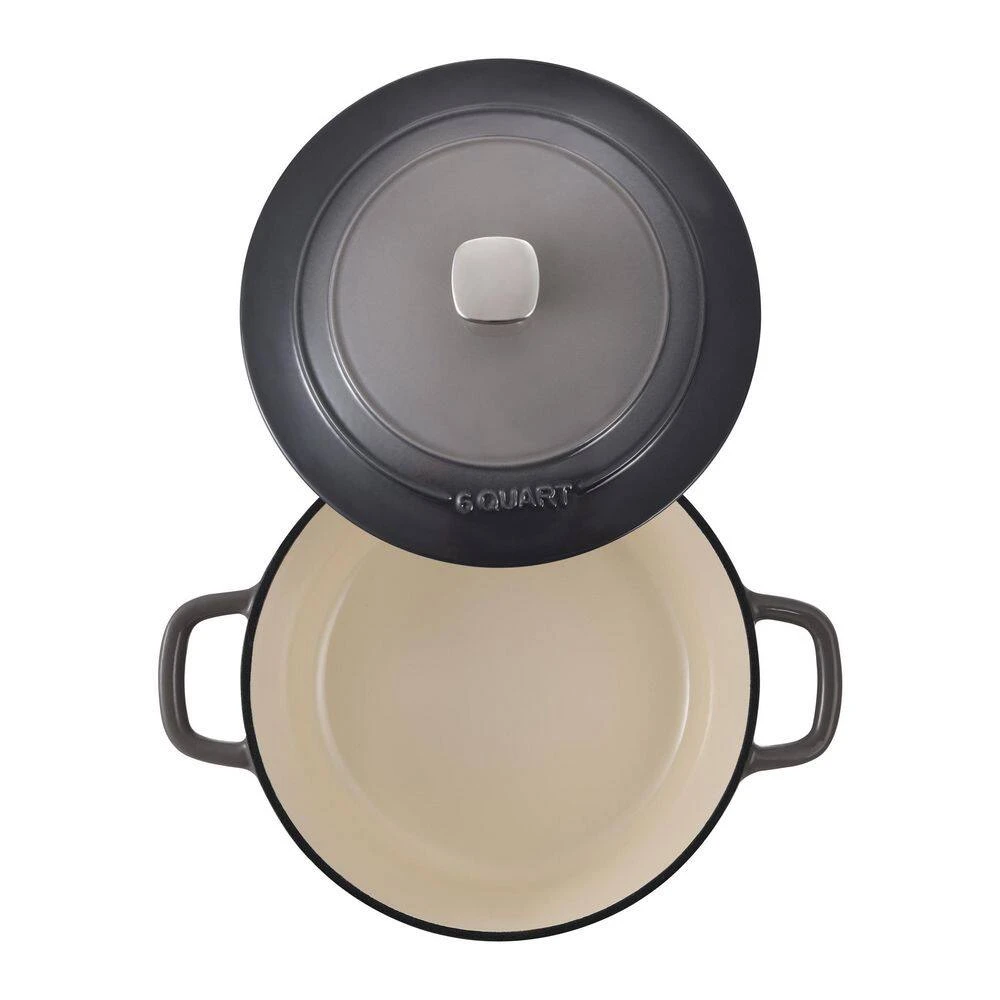 6 qt. Cast iron Dutch Oven with Lid by MasterPRO - Image 4