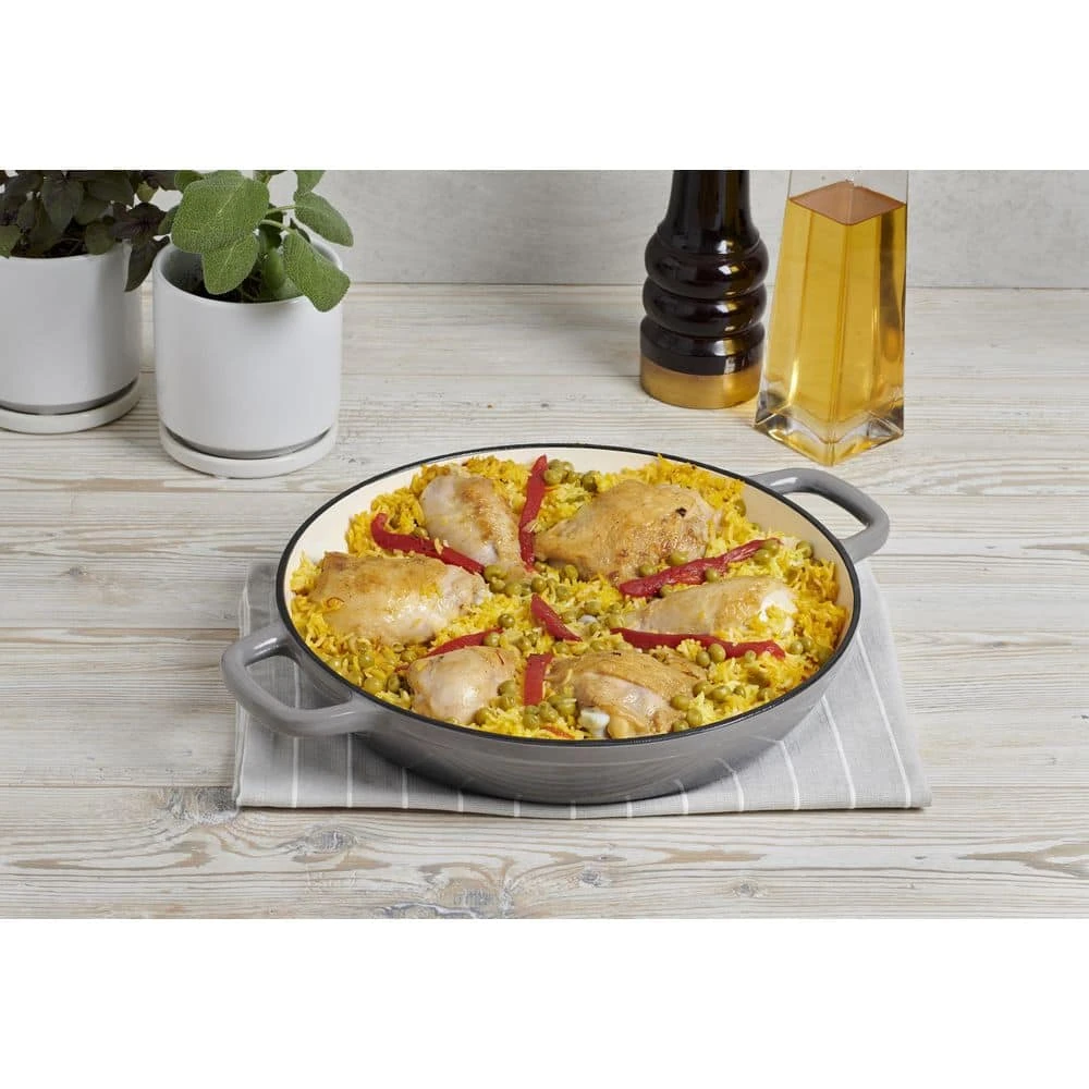 3.5 qt. Cast Iron Braiser with Glass Lid by MasterPRO - Image 7
