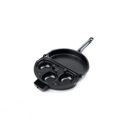 Non-Stick Carbon Steel Omelette Pan with Egg Poacher Set by Fox Run