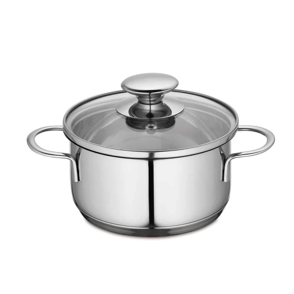 Kuchenprofi 1 qt. Stainless Steel Stock Pot with Glass Lid by Frieling