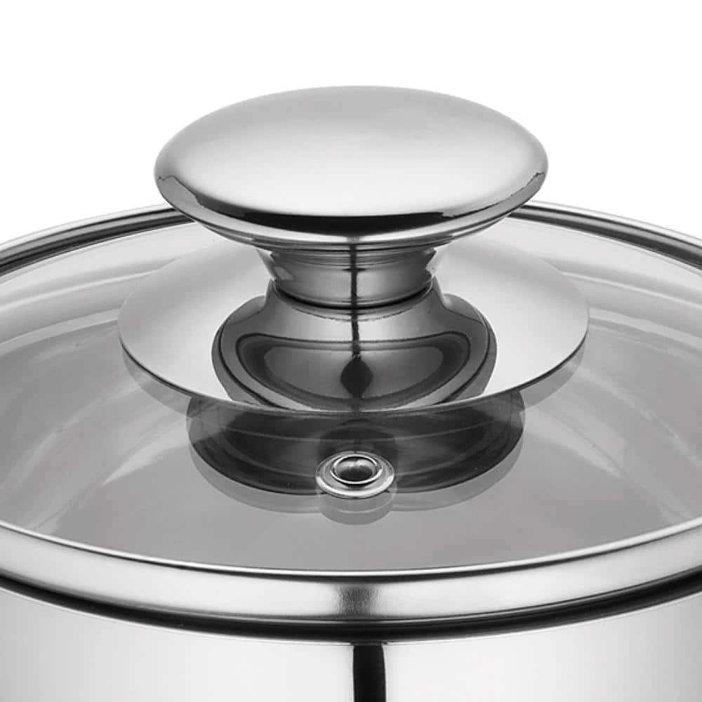 Kuchenprofi 1 qt. Stainless Steel Stock Pot with Glass Lid by Frieling - Image 2