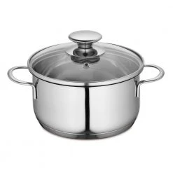 Kuchenprofi 1.6 qt. Stainless Steel Stock Pot with Glass Lid by Frieling